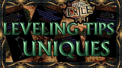 Only Using UNIQUE Items to Level in Path of Exile 